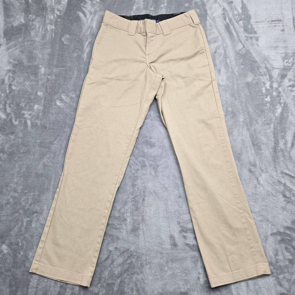 Dickies Flex Slim Taper Khaki Pants Mens Size 30x30 Tan Chino Work Trousers